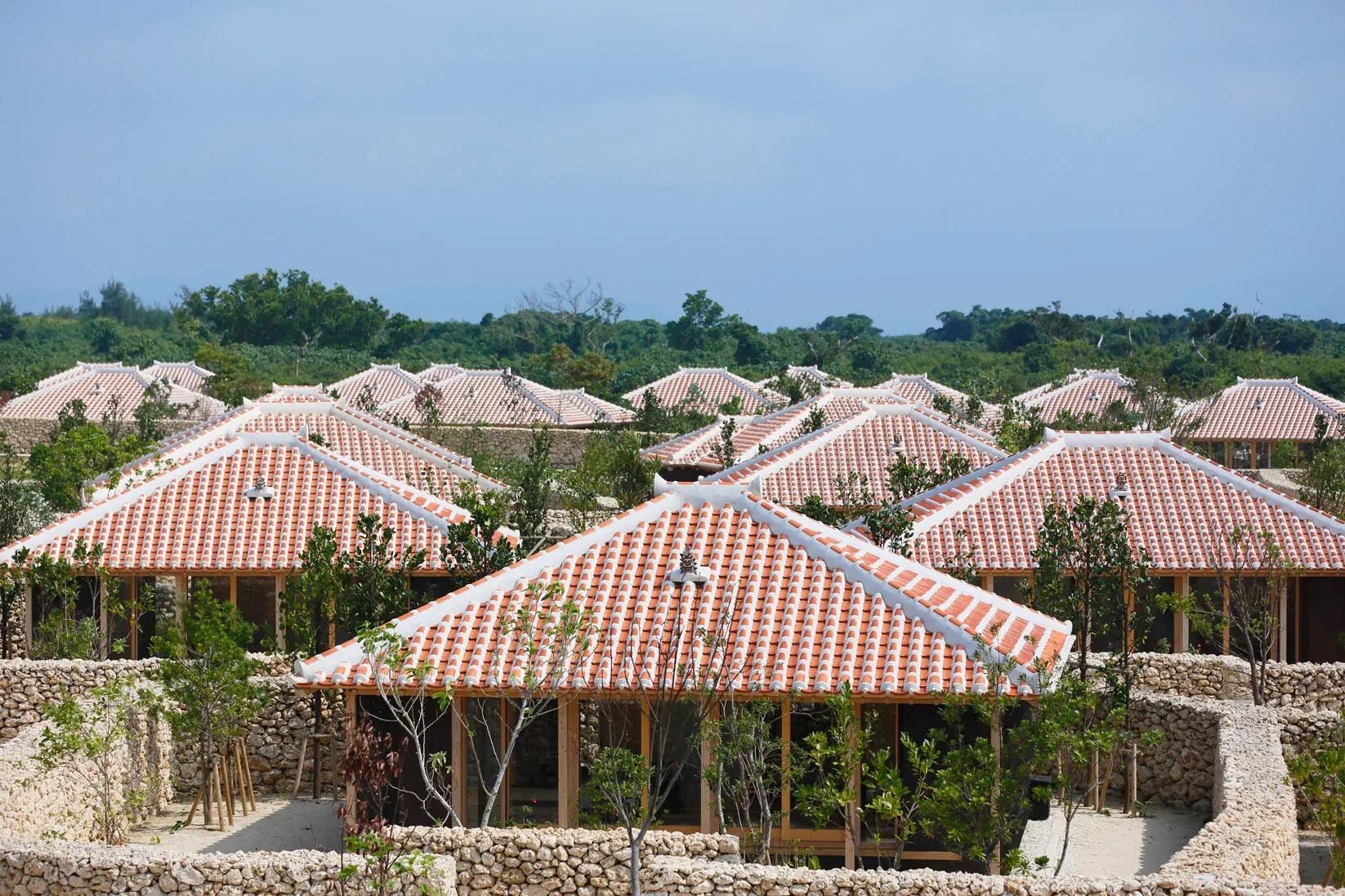 Village rooftops at HOSHINOYA Taketomi Island